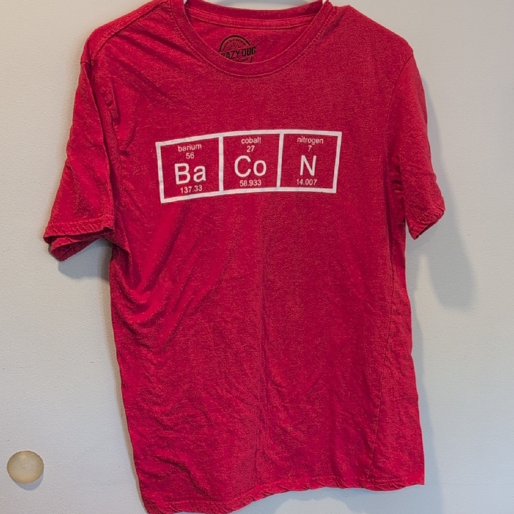 Lazy One Red Periodic Table Graphic Tee